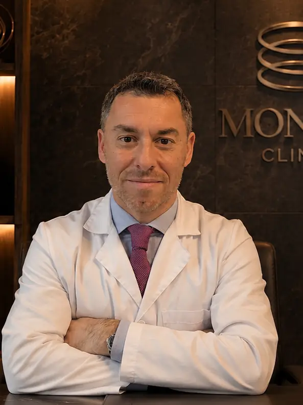 El Dr. Vincenzo Monaco, director medico de Monaco Clinics, en la consulta